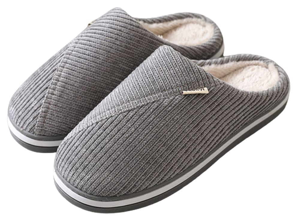 Women's Winter Slippers with Memory Foam - Soft Plush Corduroy House Shoes for Indoor/Outdoor Use - Non-Slip Lightweight Comfort for Home, Office & Travel