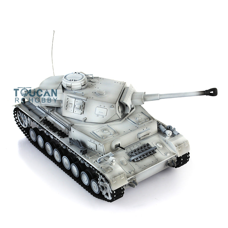 2.4G Henglong 1/16 Scale RC Tank 3859 - German Panzer IV F2 Ready-to-Run Plastic Model with Smoke Generator, BB Shooting, Road Wheels & Tracks - Perfect for Military Enthusiasts, Collectors and RC Battle Games
