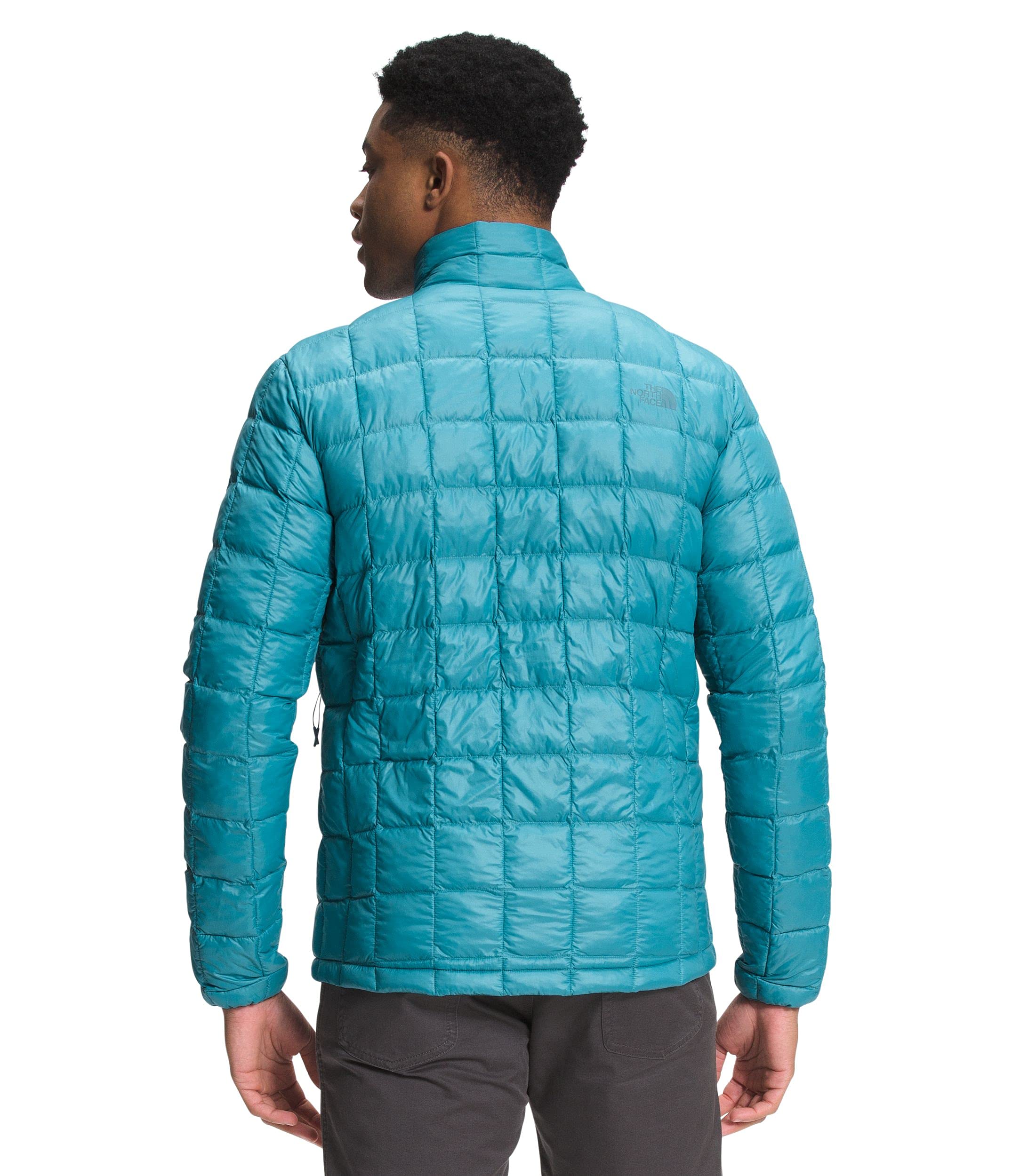 THE NORTH FACE ThermoBall Eco Jacket for Men - Waterproof Lightweight Insulated Winter Jacket, Storm Blue, Size X-Large - Perfect for Hiking, Camping & Outdoor Adventures