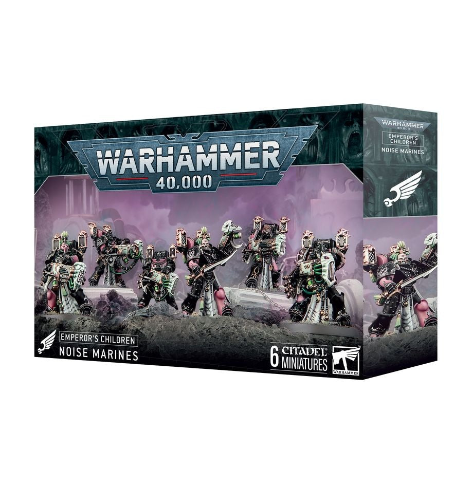 40K Emperor's Children Noise Marines - Warhammer 40K Chaos Space Marines Miniatures for Tabletop Wargaming & Collecting