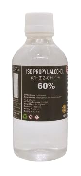 CERO ® 60% Pure IPA Isopropyl Alcohol (250ml) - Premium Cleaning Solution for Electronics, Makeup Tools, CPU, GPU & Screens | Safe for Repairing Cosmetics | CAS: 67-63-0 | Ideal for Tech Maintenance, Beauty Tool Sanitizing & Home Disinfection