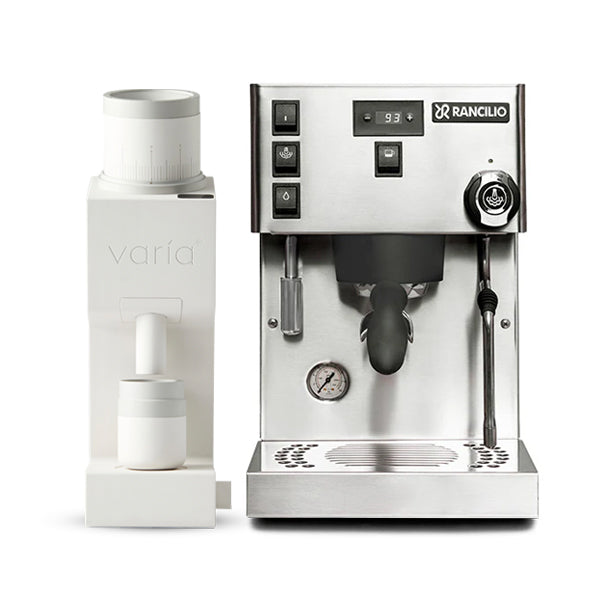 Rancilio Silvia Pro X Espresso Machine & Varia VS6 Grinder Bundle - Professional Coffee Bar Setup for Home & Cafe Use