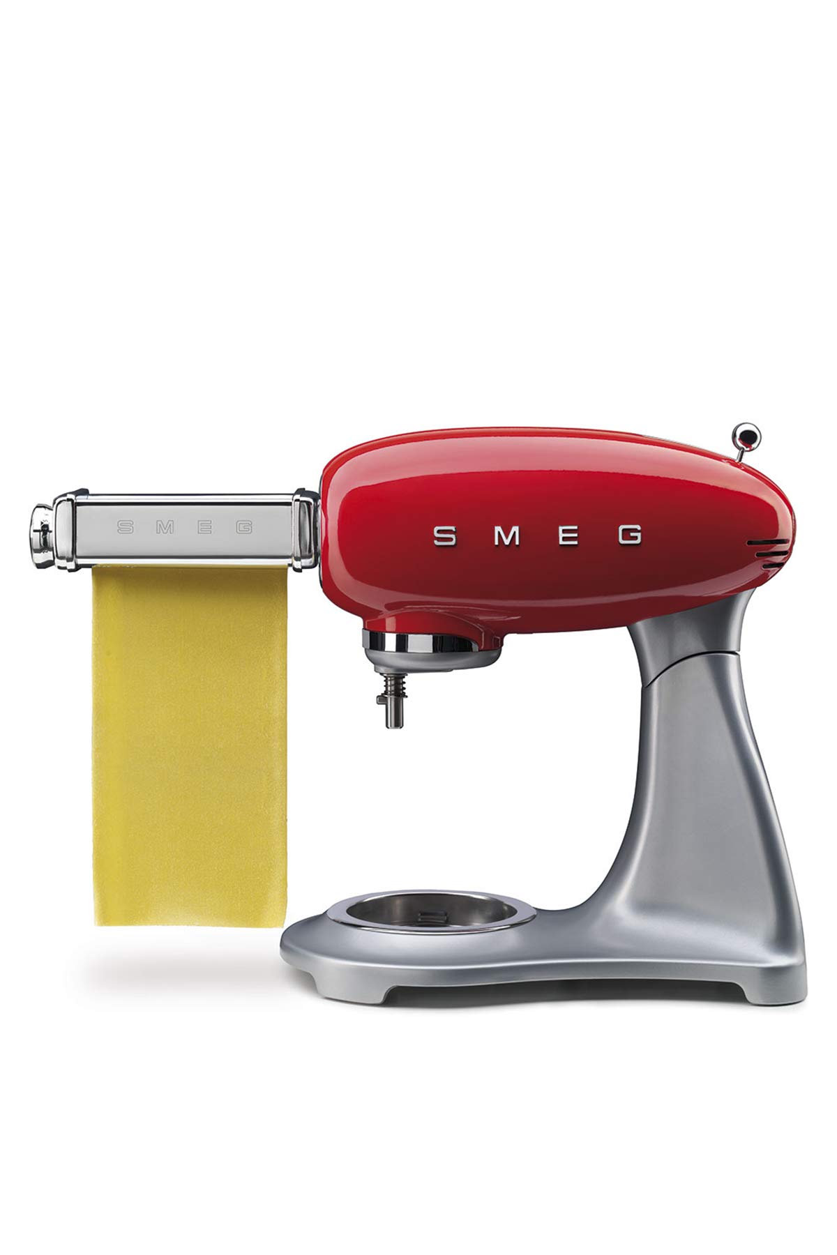 SMEG SMPR01 Stainless Steel Pasta Maker Machine - Manual Pasta Roller for Homemade Noodles, Lasagna & Ravioli | Perfect for Italian Cooking & Kitchen Gifts (Silver)