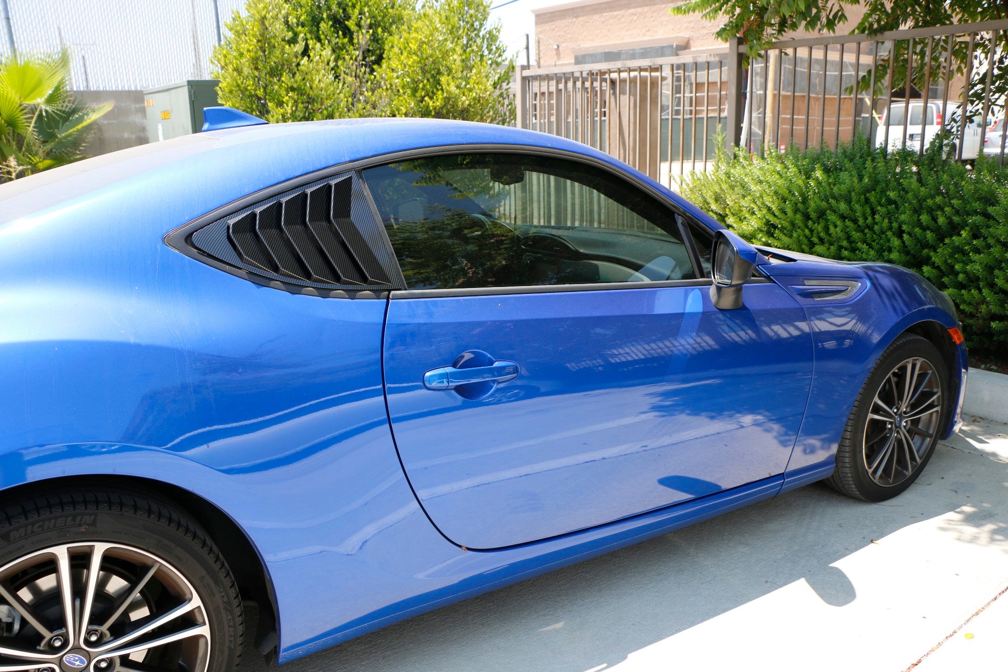 Carbon Fiber Rear Side Window Vents/Louvers for 2013-2021 Scion FR-S, Toyota 86 & Subaru BRZ - Lightweight Aerodynamic Upgrade for Sporty Style & Improved Airflow