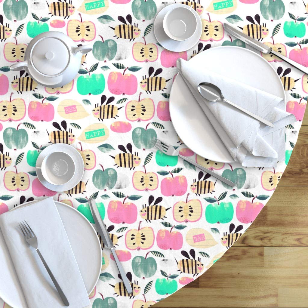 Custom Printed Cotton Sateen Tablecloth 70