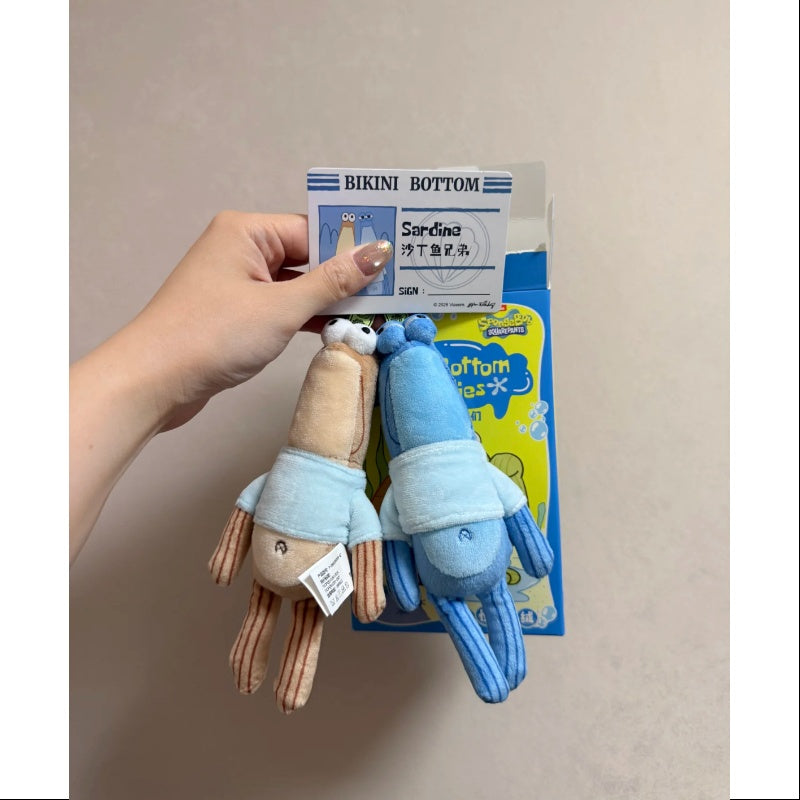 Bikini Bottom Buddies Whimsical Plush Toy - Secret Sardine Collectible (1/72 Series) | SpongeBob SquarePants Merchandise for Display & Gifts