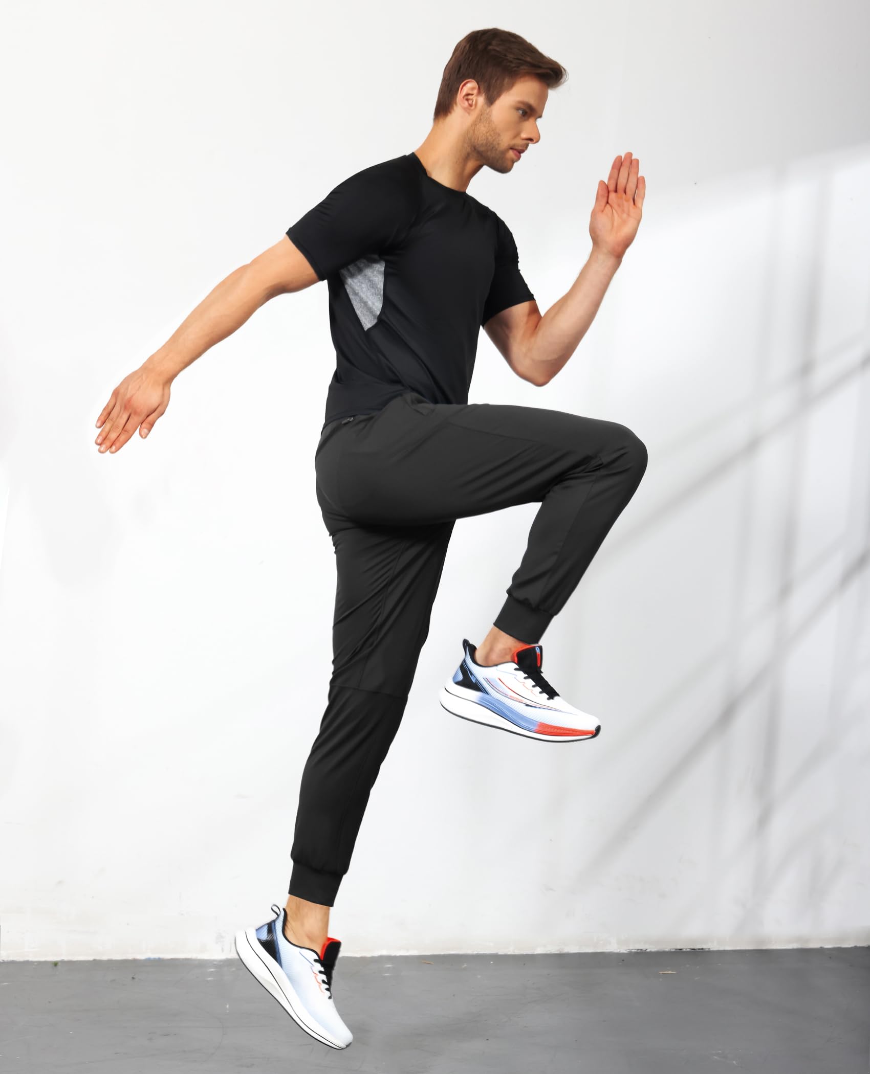 Men's Athletic Sweatpants with Zipper Pockets - Gym Workout Joggers, Running & Training Pants for Men - Perfect for Gym Sessions, Outdoor Runs & Casual Wear