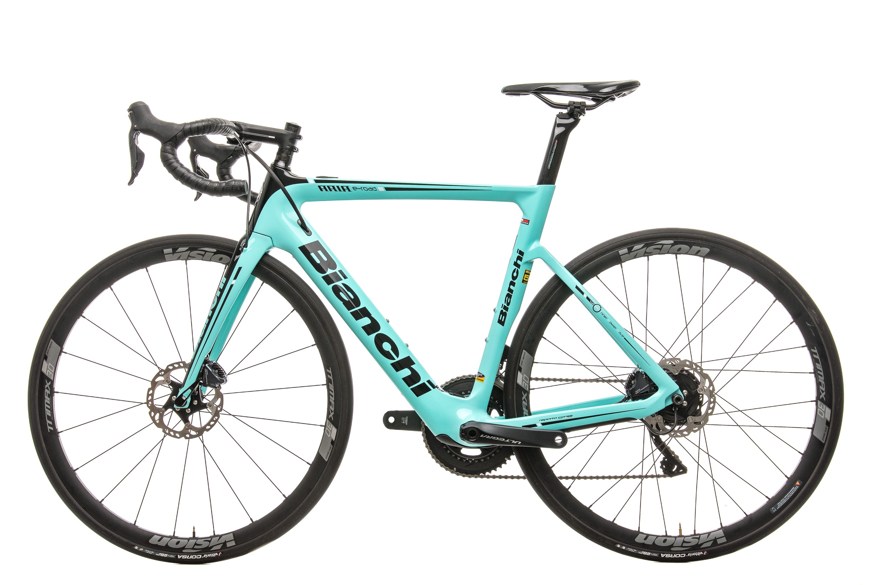 Bianchi Aria E Road Electric Bike 2019 Model - 55cm Carbon Frame, Lightweight & High Performance - Perfect for Commuting, Fitness Training & Long-Distance Cycling
