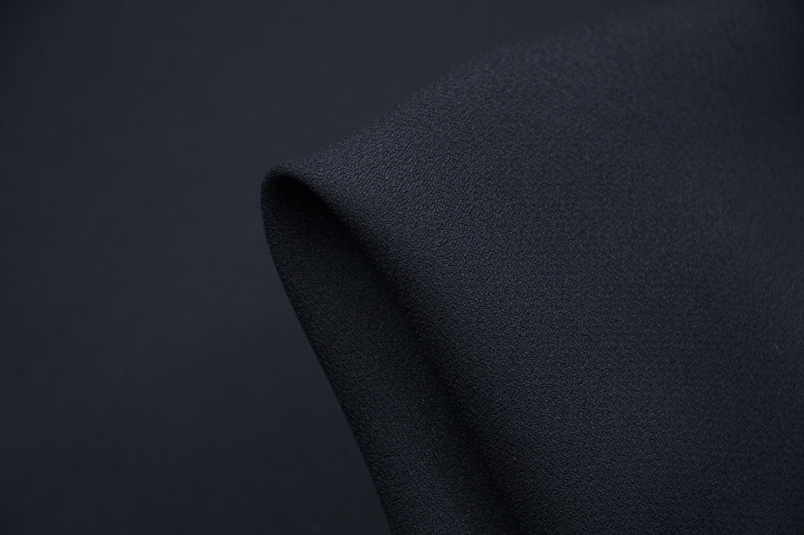 Cady Oceano Satin Backed Crepe Fabric - Premium Dressmaking Material for Evening Gowns, Bridal Wear & Formal Attire