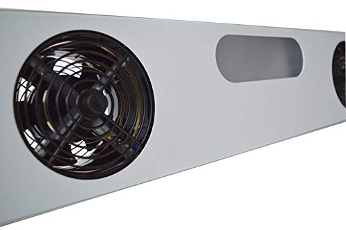 INTBUYING 3-Head Wall Mounted Ionizer Fan - 110V Industrial Anti-Static Air Curtain for Clean Rooms, Electronics Workstations & Manufacturing Facilities