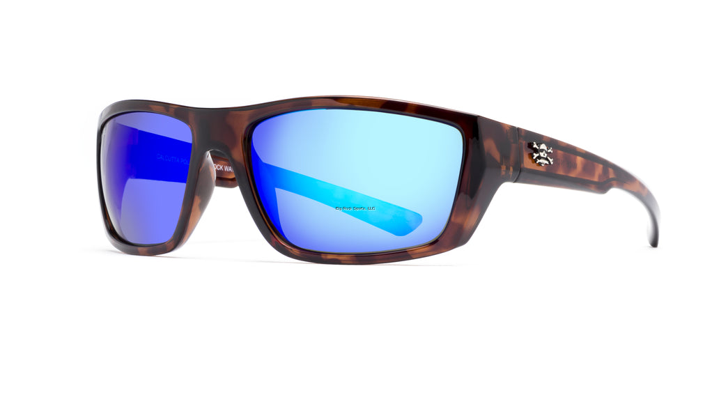 Calcutta Shock Wave Polarized Sunglasses for Men & Women - UV Protection Fishing & Driving Shades - Sporty Outdoor Eyewear for Beach, Boating, and Cycling