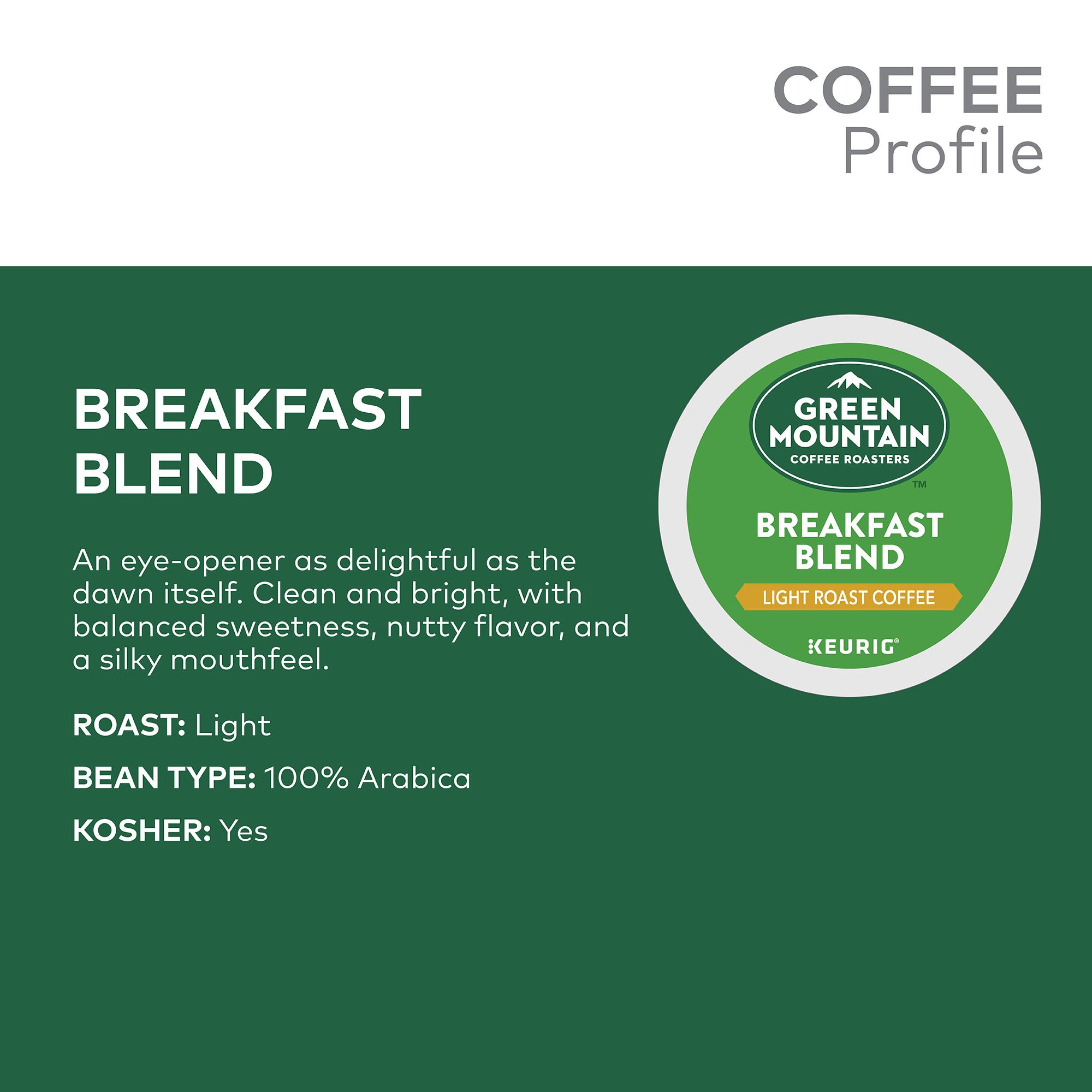 Keurig K-Mini Plus Single Serve Coffee Maker with 32 Green Mountain Breakfast Blend Coffee Pods - Compact & Fast Brewing for Home, Office, and Dorm Use