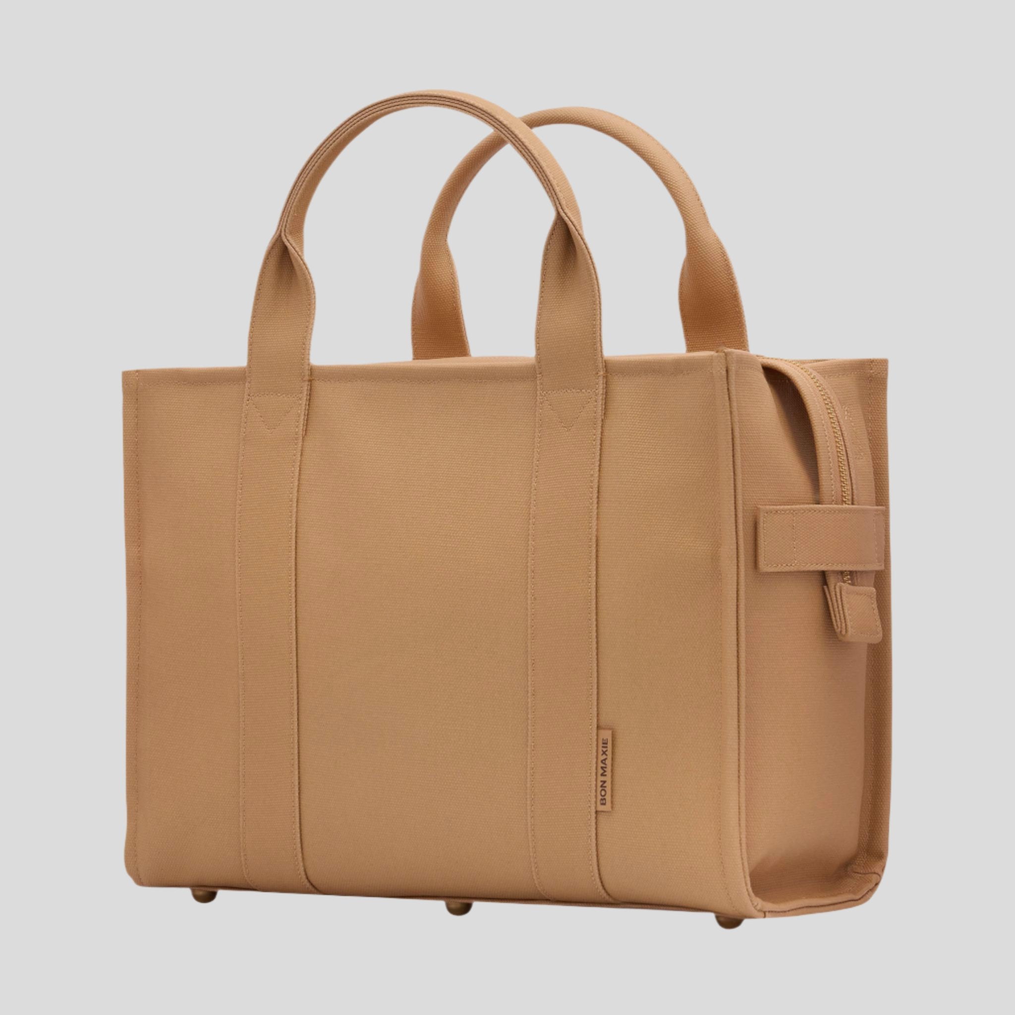 Stylish Small Bon Vivant Structured Tote Bag in Tan - Perfect for Work, Travel & Everyday Use | Durable & Fashionable Handbag for Women