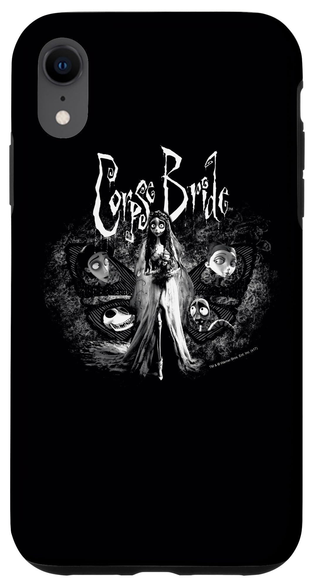 iPhone XR Case - Corpse Bride Inspired Design, Shockproof & Slim Protective Cover for iPhone XR - Perfect for Halloween, Cosplay & Movie Fans
