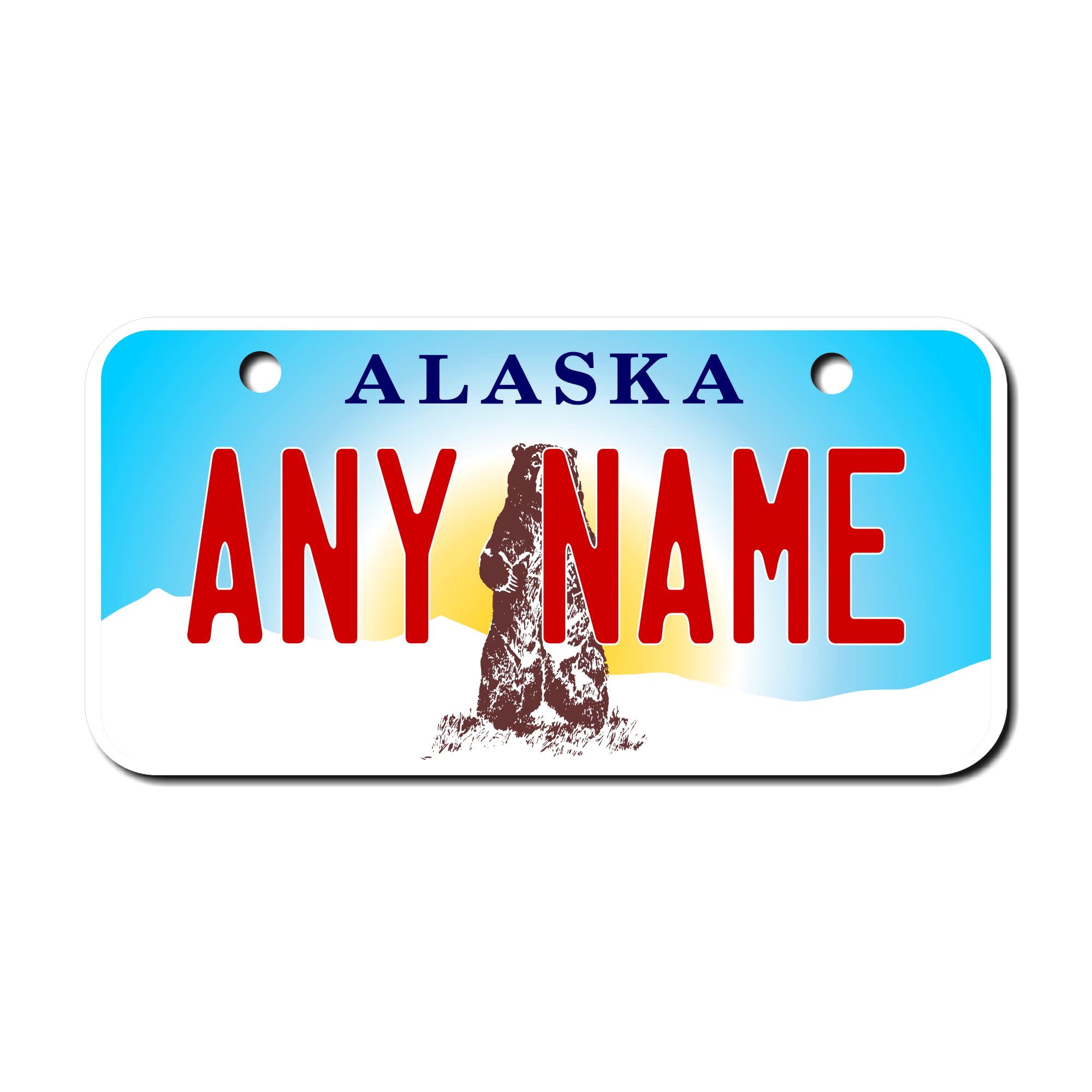 Personalized Alaska License Plate - Custom Metal Plates for Cars, Trucks, Bikes & Keychains (3