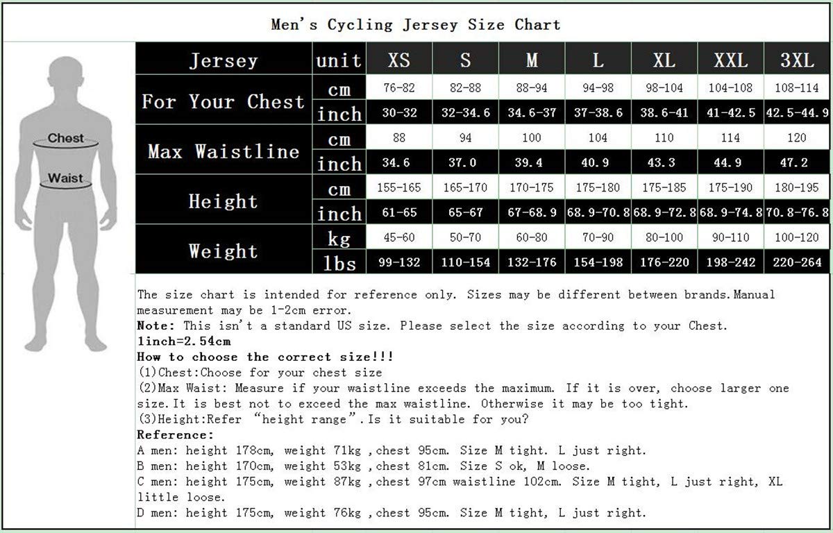 Men's Cycling Jersey - Breathable Bike Shirt for Summer MTB & Road Biking - Moisture Wicking Performance Top for Cycling, Mountain Biking & Outdoor Sports