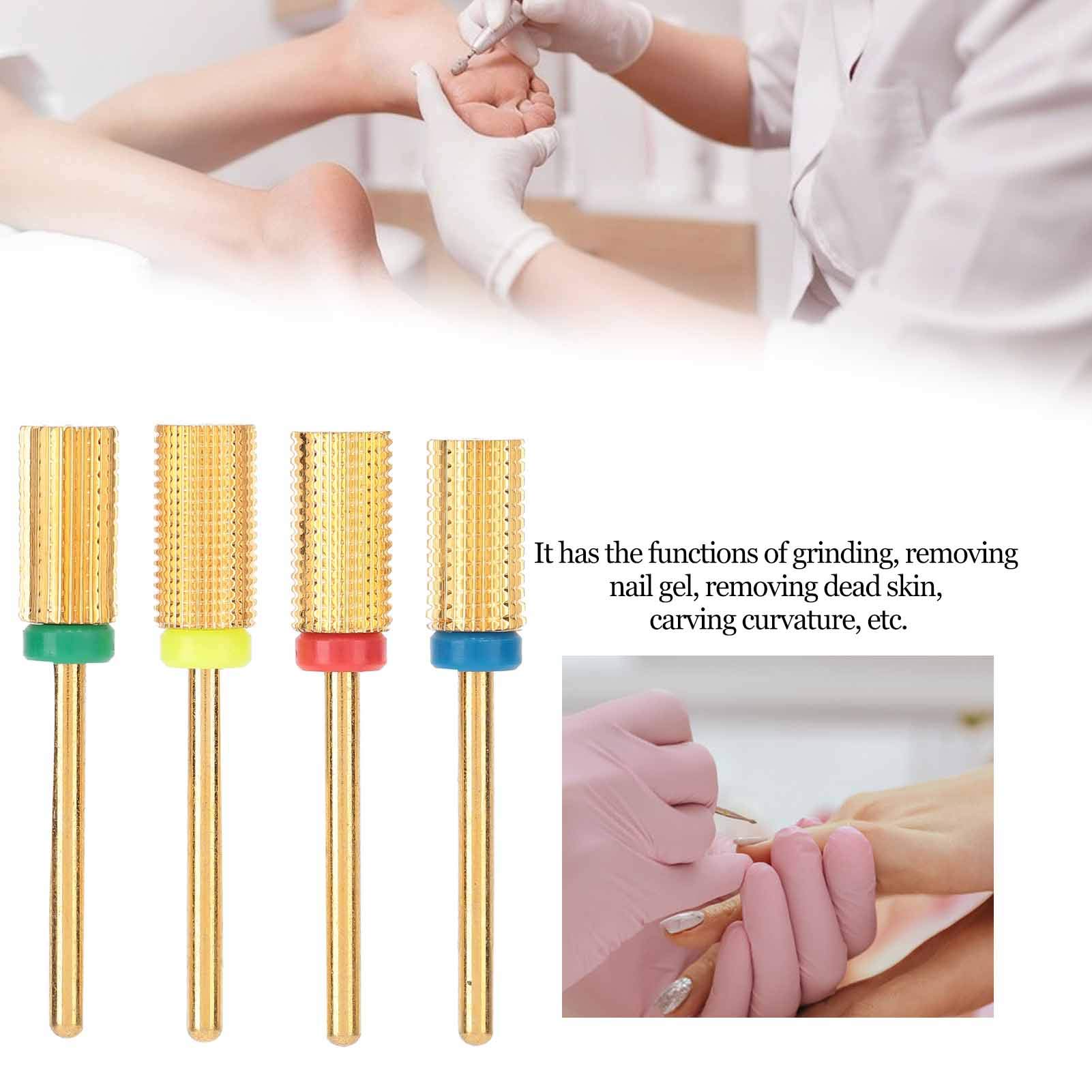 2-Piece Nail Drill Bit Set - 2.35mm Shank Professional Manicure Tools for Filing, Grinding & Carving - Perfect for Salon & Home Nail Art Designs