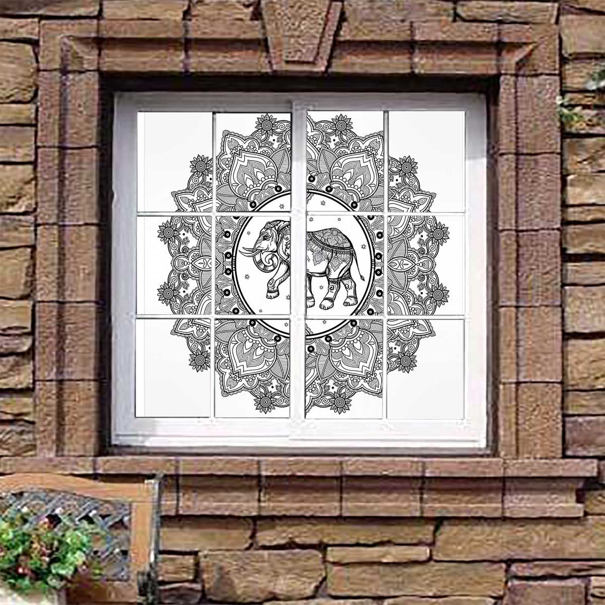 Frosted Window Privacy Film - Heat Control & UV Blocking Window Stickers for Home, Office, and Bathroom Privacy