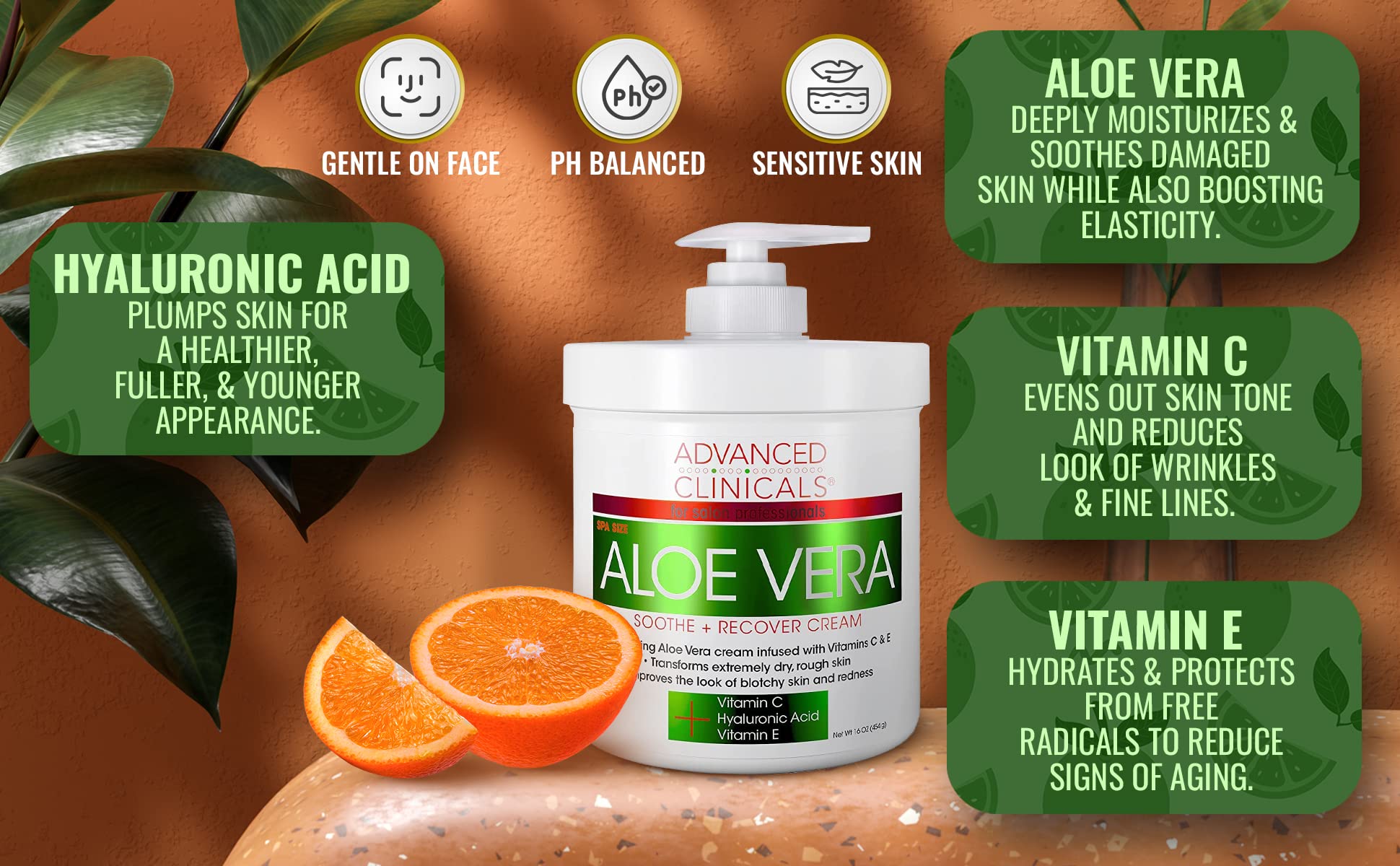Advanced Clinicals Aloe Vera Skin Repair Cream & Retinol Firming Cream Set - Hydrating, Anti-Aging Skincare Duo for Dry, Sensitive Skin | Perfect for Night Routine & Daily Moisturizing