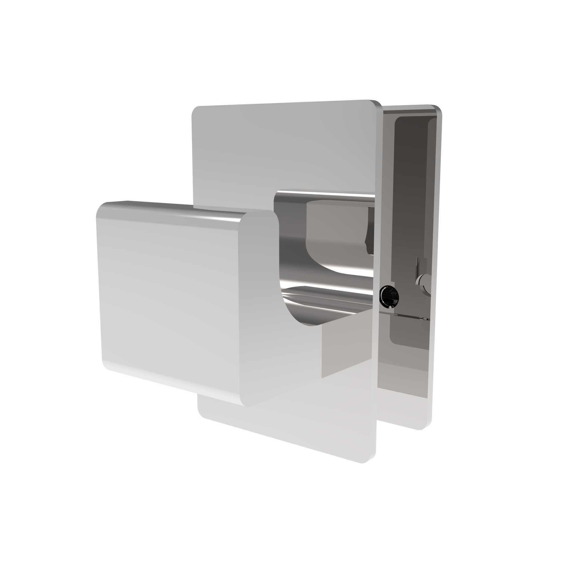 Amba Quadro Bathrobe Hanger - Premium Nickel & Chrome Finish - Space Saving Robe Hook for Bathroom, Bedroom, or Spa