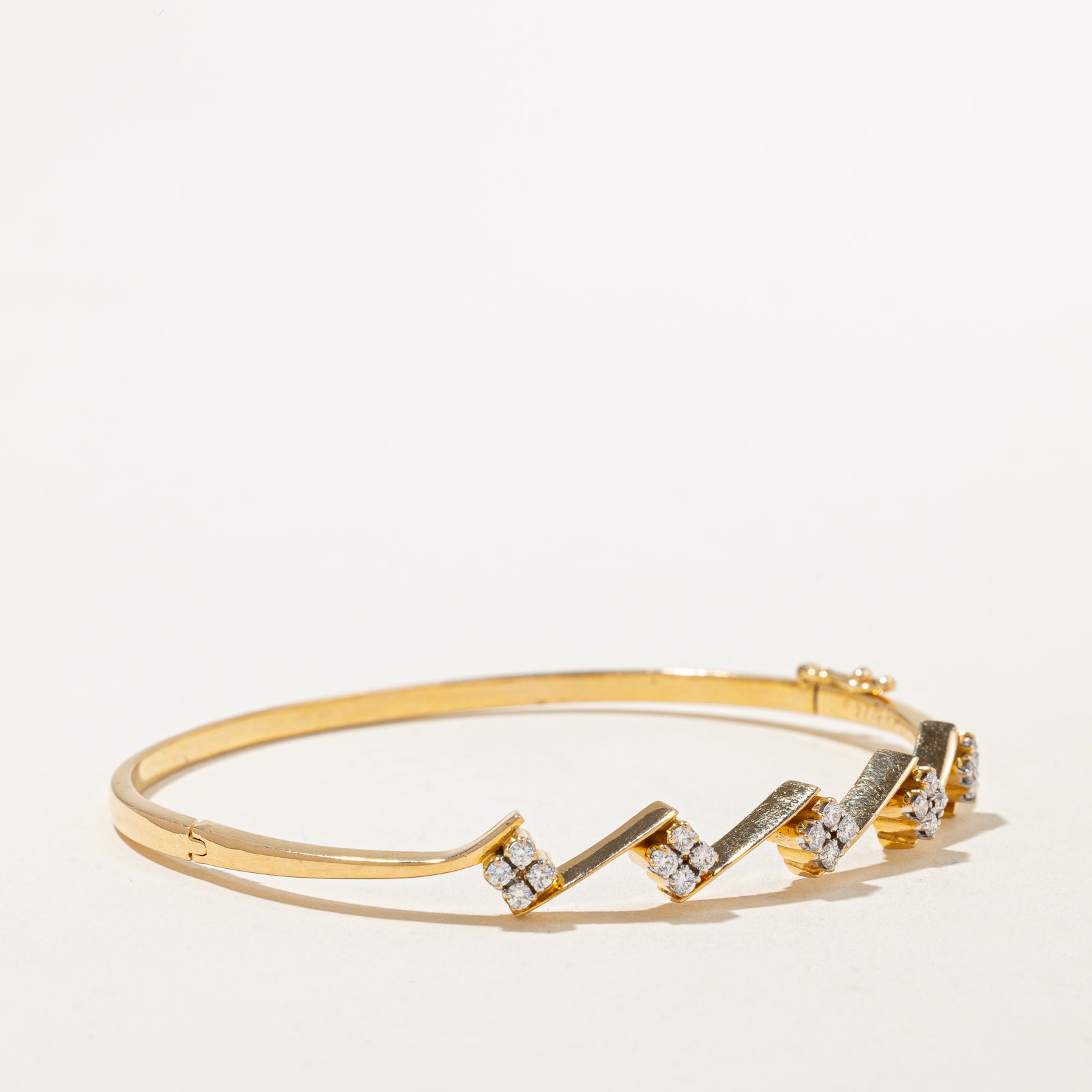 0.37ctw Diamond Bangle Bracelet for Women | 7-Inch Luxury Tennis Bracelet | Perfect for Weddings, Anniversaries & Special Occasions