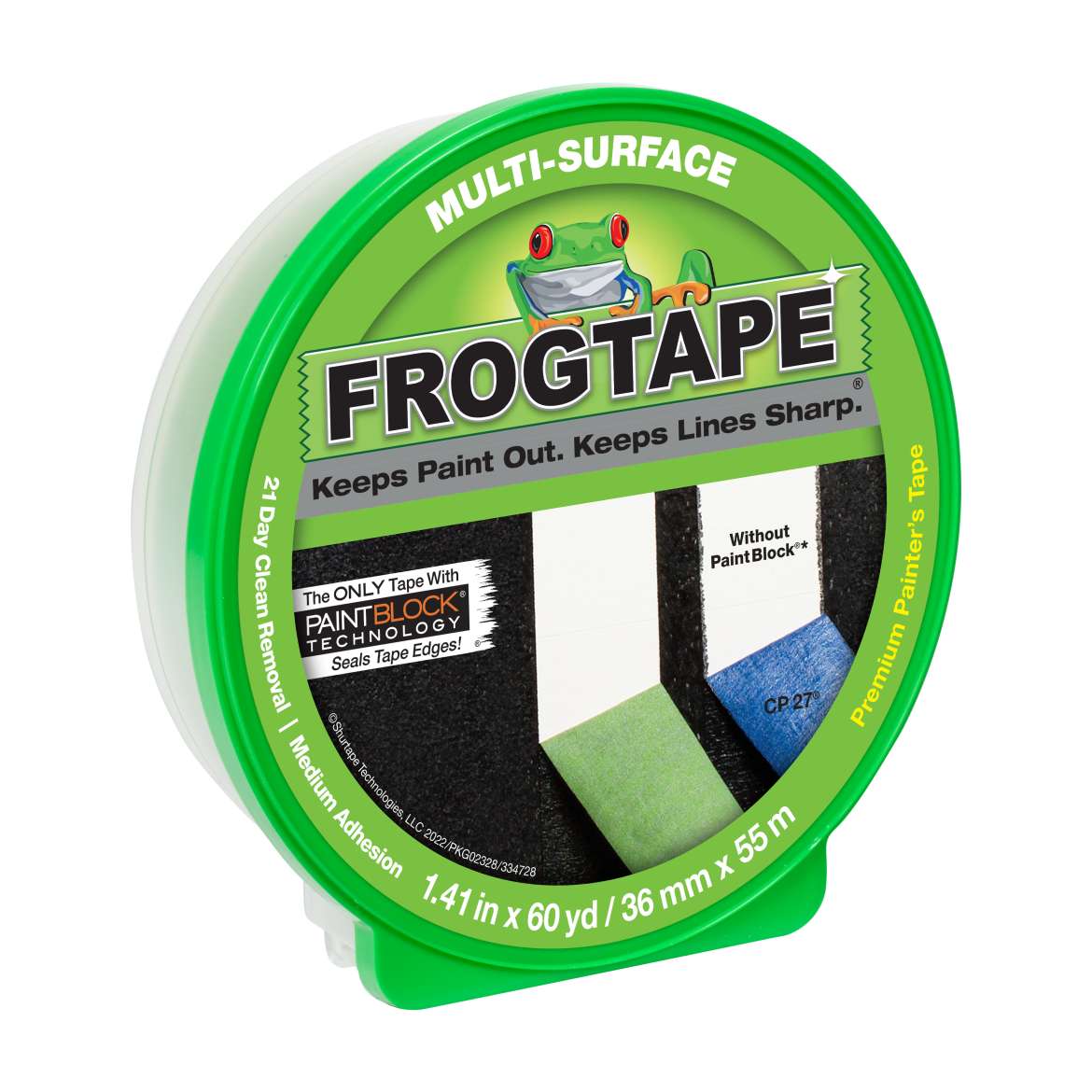 CF 120 / FrogTape® Multi-Surface Painter's Tape - Perfect for Home Painting Projects, DIY Crafts & Wall Decorations