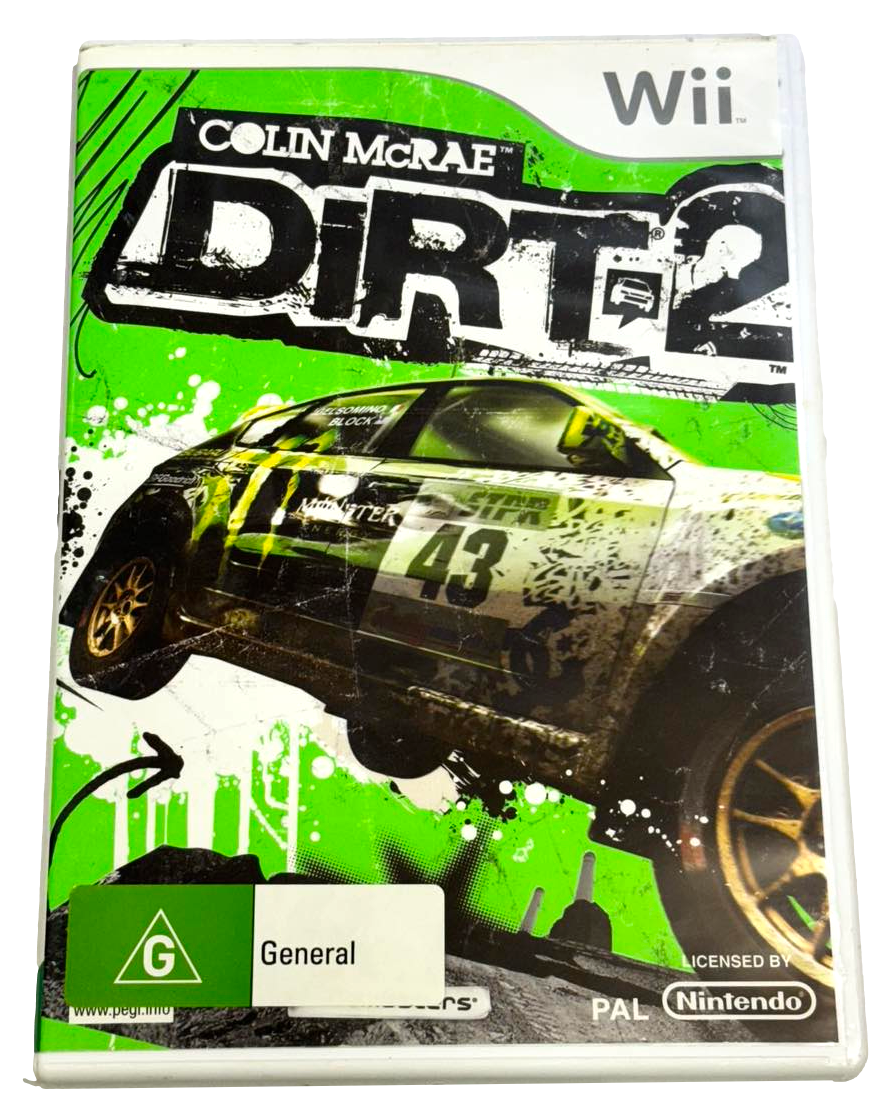 Colin McRae Dirt 2 for Nintendo Wii PAL Version - Pre-Owned (Wii U Compatible) | Racing Game for Family Fun & Retro Gaming
