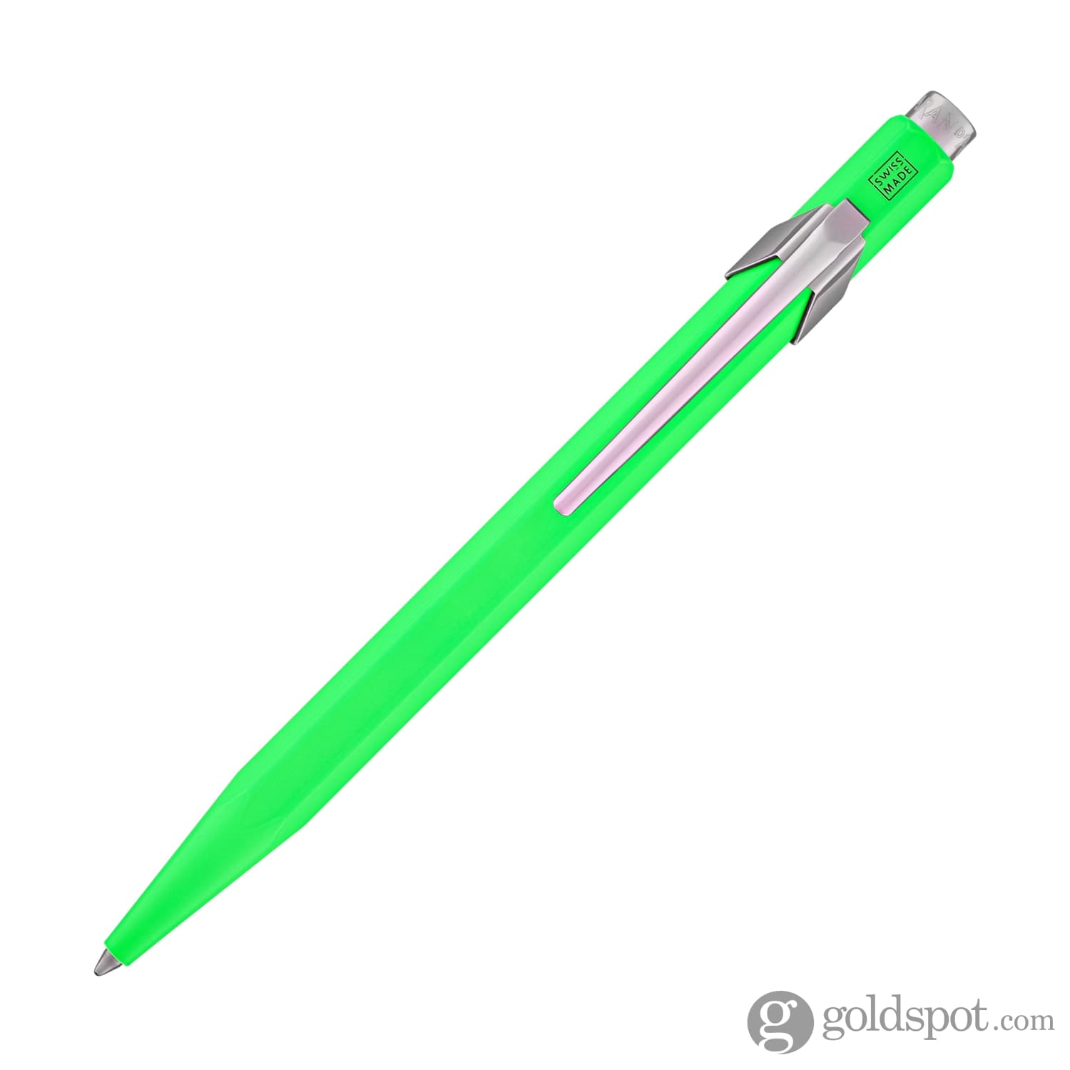 Premium Caran d'Ache 849 Metal Ballpoint Pen - Fluorescent Yellow & Green for Office, School & Gift Giving - Luxury Writing Instrument for Professionals & Students