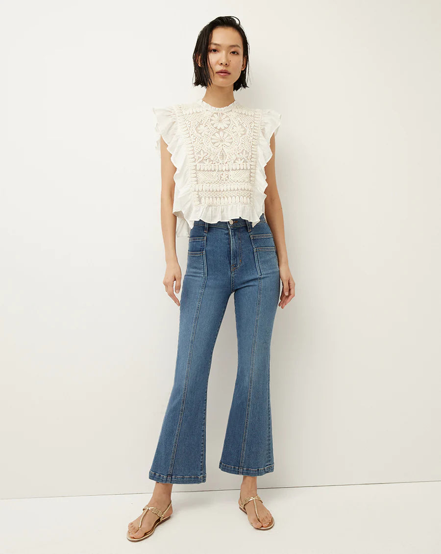 Carson Kick Flare Jeans for Women - High Waist Stretch Denim Pants, Vintage Retro Style - Perfect for Casual Outfits, Date Nights & Weekend Getaways
