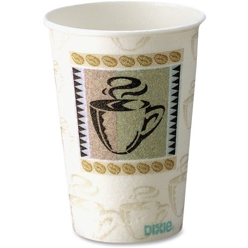 Dixie PerfecTouch Hot Cup - 10 oz Disposable Paper Coffee Cups (500 Count) - Insulated for Hot Beverages, Perfect for Office, Cafes & Home Use