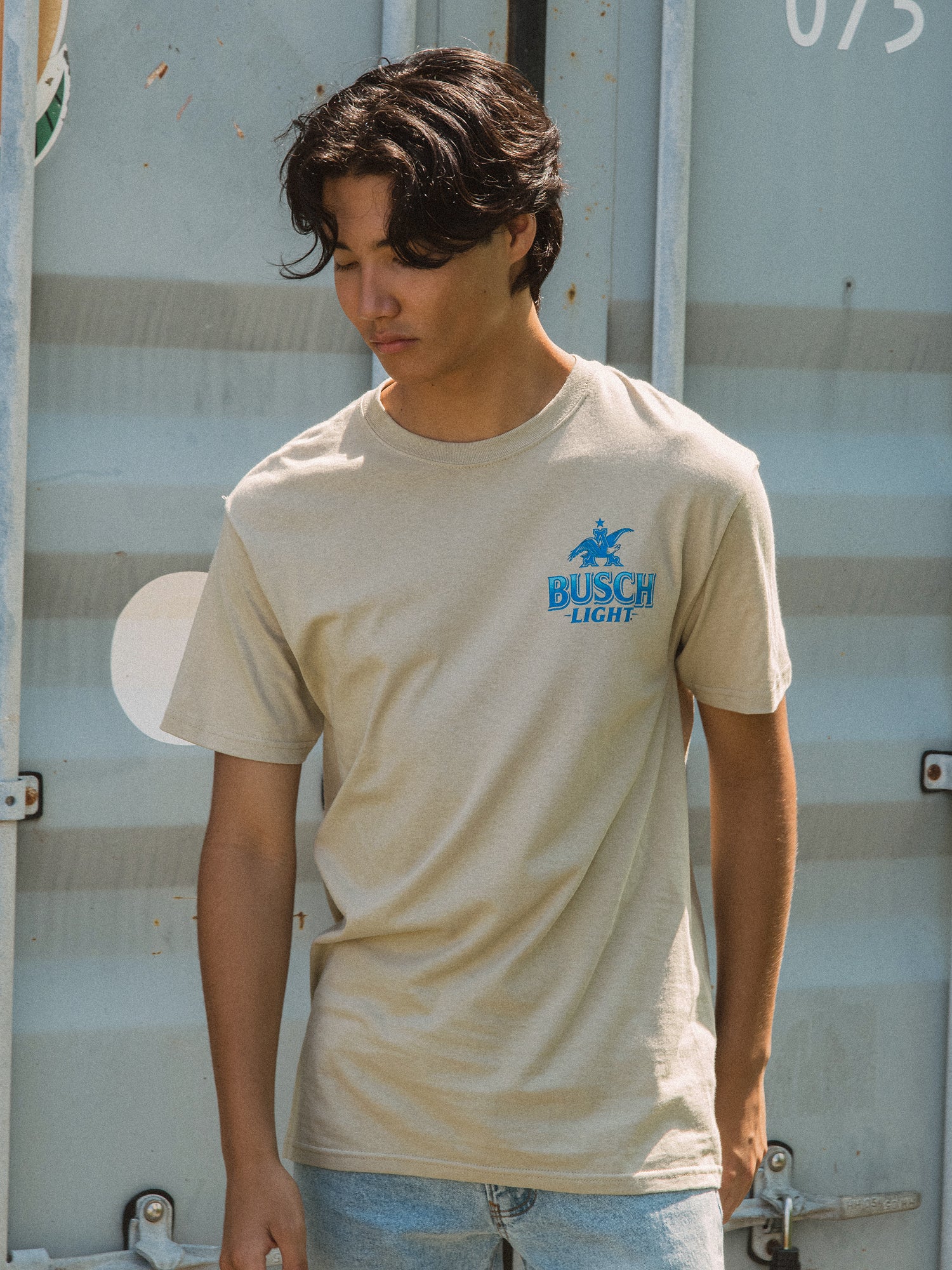 Busch Light Canoe T-Shirt - Comfortable Casual Graphic Tee for Outdoor Adventures & Beer Lovers