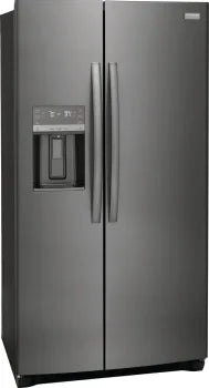 Frigidaire Gallery GRSC2352AD 22.3 Cu. Ft. 36-Inch Counter Depth Side by Side Refrigerator in Black Stainless Steel - Energy Efficient, Spacious Design for Modern Kitchens & Entertaining