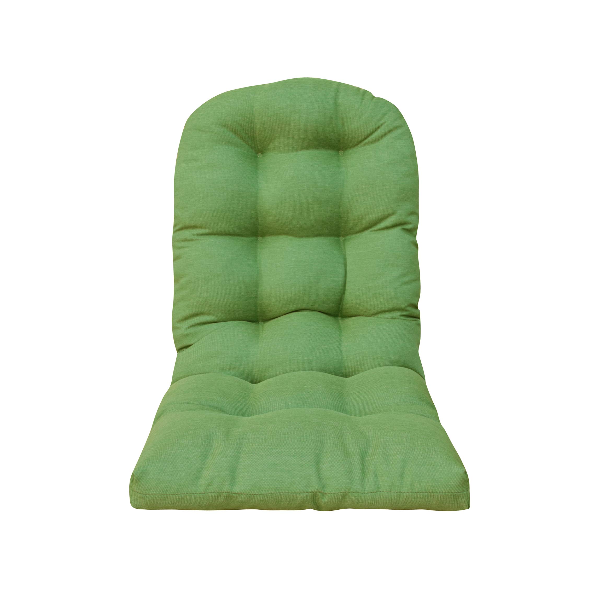 Premium Outdoor Patio Adirondack Chair Cushions - Tufted Round Corner Deep Green Waterproof Cushions for Garden, Deck, Poolside & Backyard Relaxation