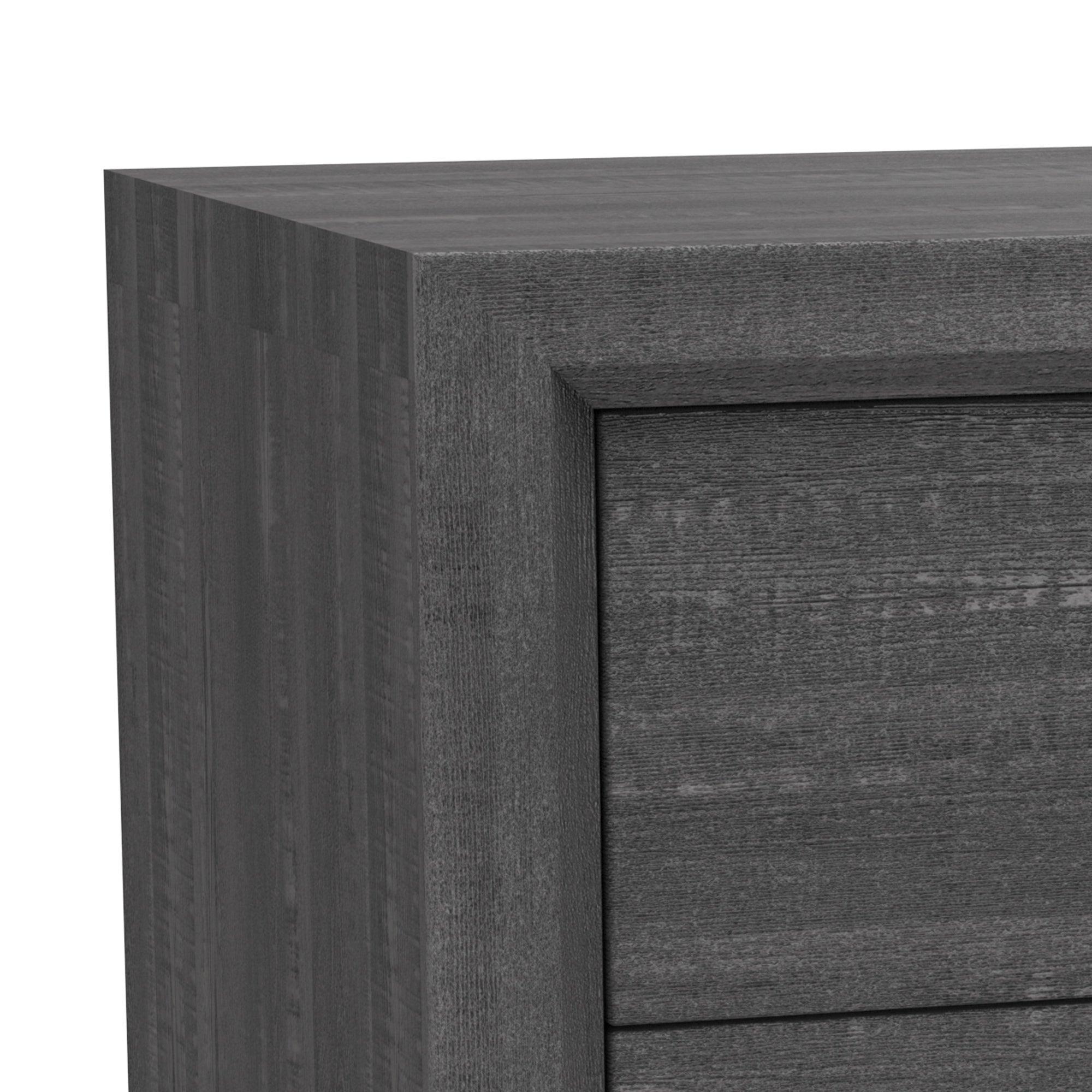 Lucien Modern Wood Nightstand with 2 Drawers - Solid Wood Bedside Table for Bedroom, Living Room & Office - Stylish Storage Furniture with Smooth Gliding Drawers