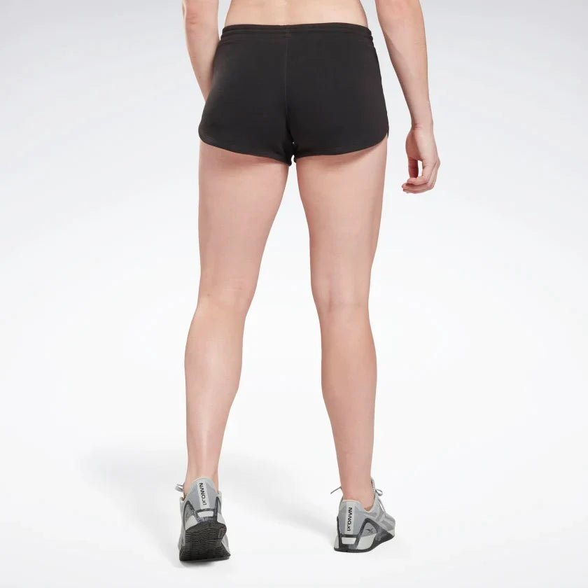 Reebok Women's Identity French Terry Black Shorts - Comfortable Athletic Shorts for Running, Yoga & Gym Workouts