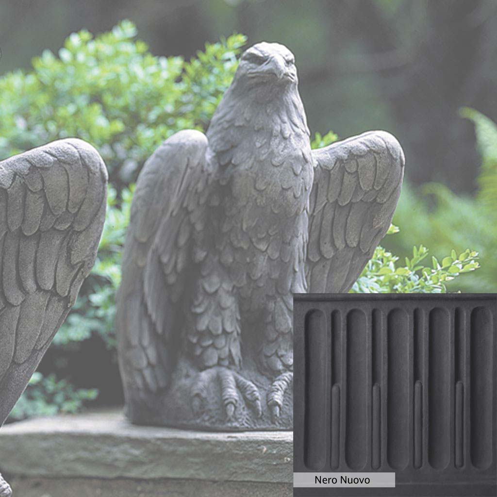 Campania International Eagle Looking Right Statue - Bronze Eagle Sculpture for Home & Garden Decor - Perfect for Outdoor Patio, Lawn, or Office Display