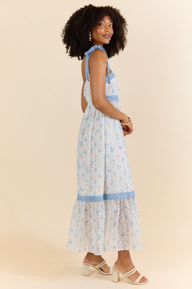 Floral Maxi Dress for Women - Elegant Multi Block Print Long Dress - Perfect for Summer, Beach, and Casual Outings
