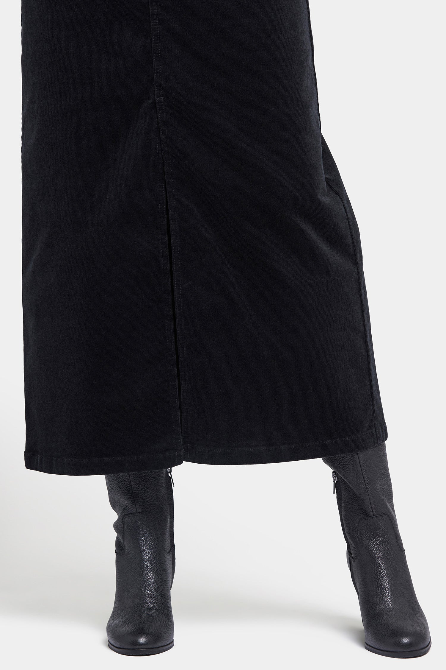 Elegant High Rise Long Skirt for Women - Black Maxi Skirt with Side Slits | Perfect for Office, Party & Casual Outfits