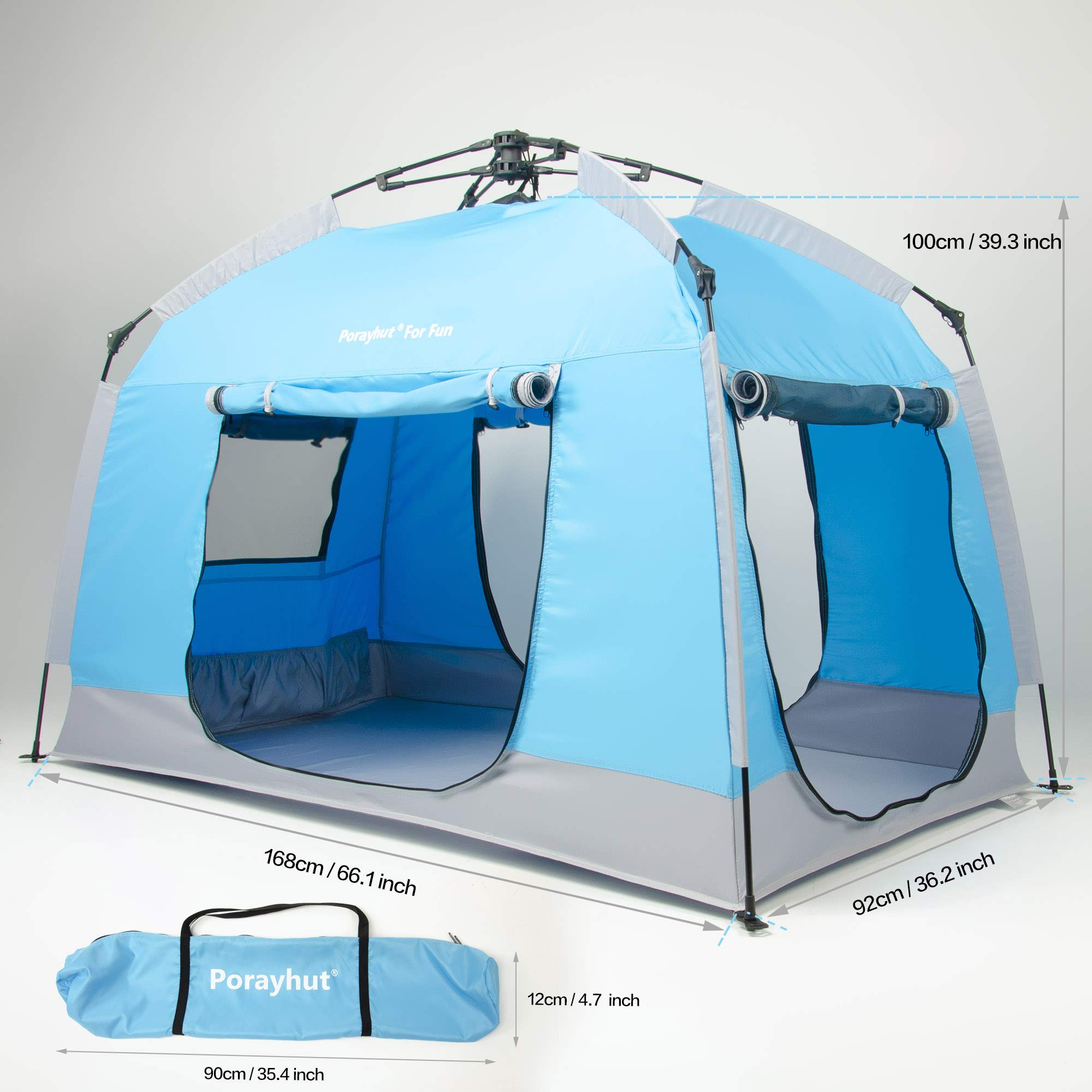 Easy Setup Kids Playhouse with LED Lights & 3 Large Openings - Portable Children's Play Tent for Indoor & Outdoor Use - Includes Carry Bag - Perfect for Toddlers' Birthday Gifts & Playtime Adventures