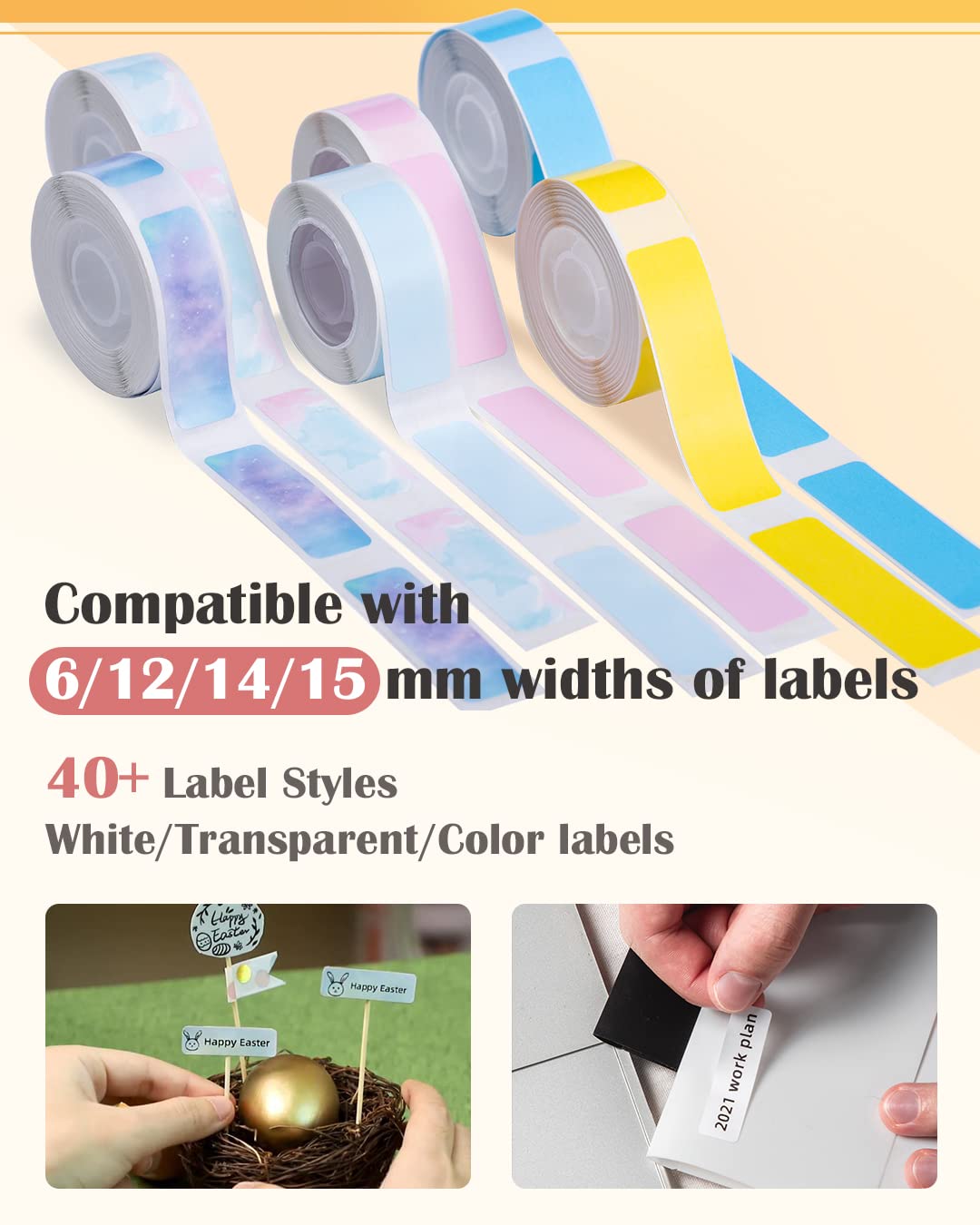Phomemo Q30S Bluetooth Mini Label Printer - Portable Pink Label Maker for Storage, Name & Document Organization | Compatible with iOS & Android | Perfect for Home, Office & School Use