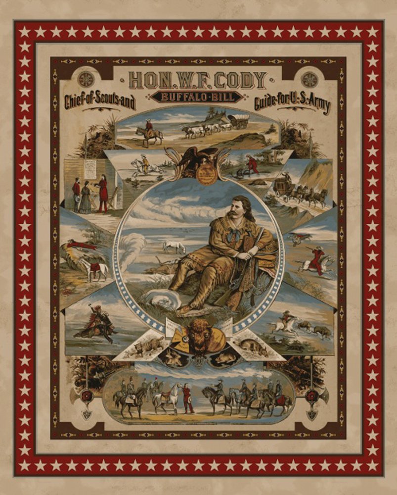 Buffalo Bill Cody Wild West Chief of Scouts & US Army Guide Fleece Blanket - Western Decor, Cozy Throw for Camping & Cabin Decor - Perfect for Gifts & Home Styling