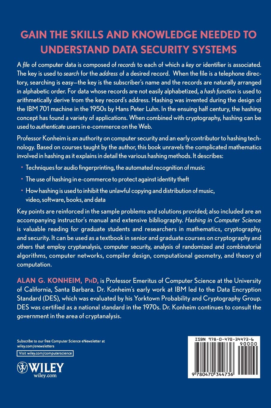 Hashing in Computer Science: 50 Years of Evolution - Data Security, Cryptography & Algorithm Optimization for Developers