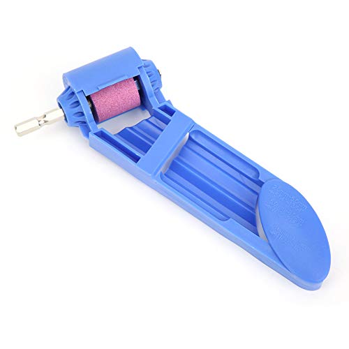 Straight Shank Power Drill Accessory - Electric Grinder Sharpener for Iron Drill Bits (Blue) | Perfect for Sharpening, DIY Projects & Metalworking