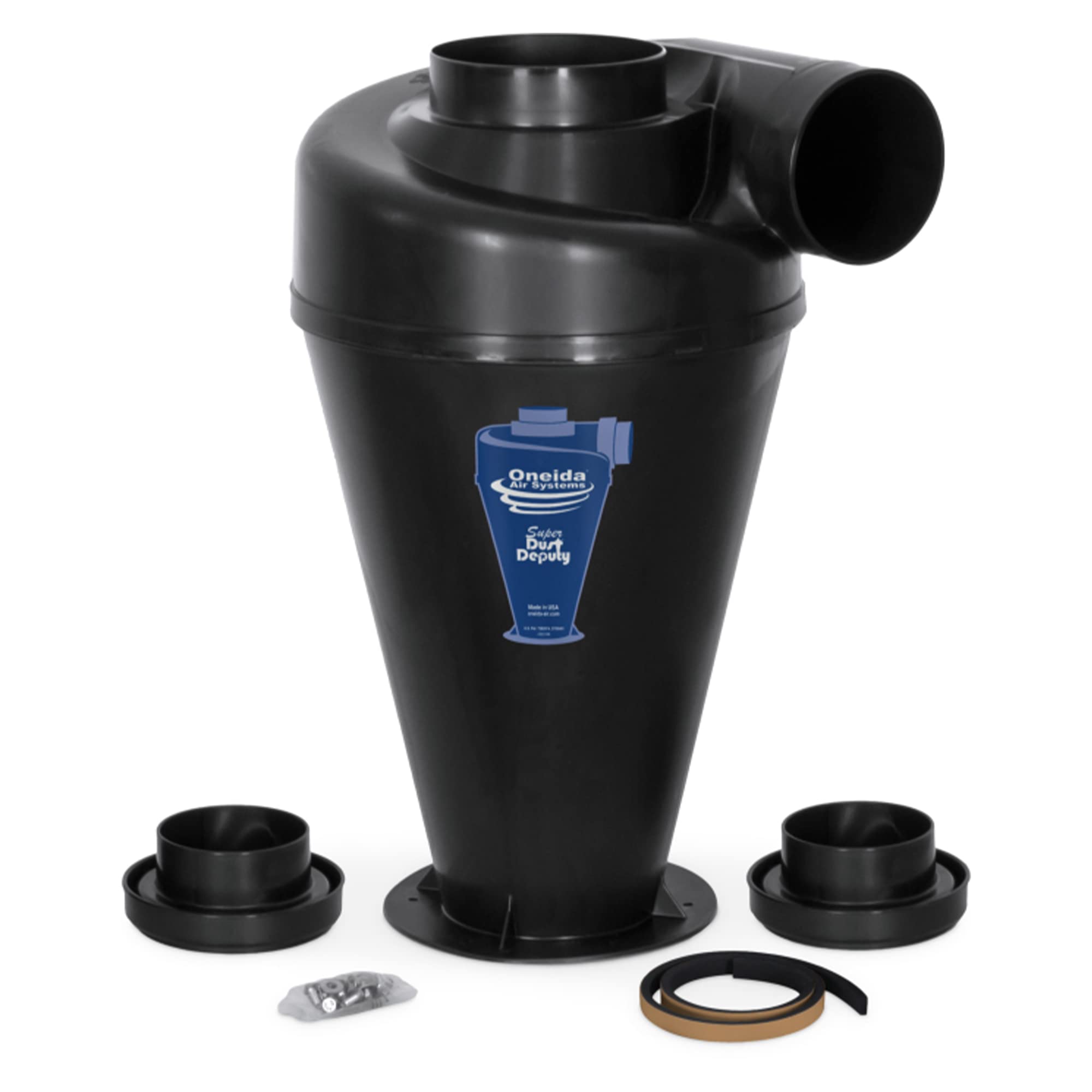 Oneida Air Systems Super Dust Deputy Cyclone Separator (4/5 Inch DIY) - Perfect for Woodworking Shops and Dust Collection Systems