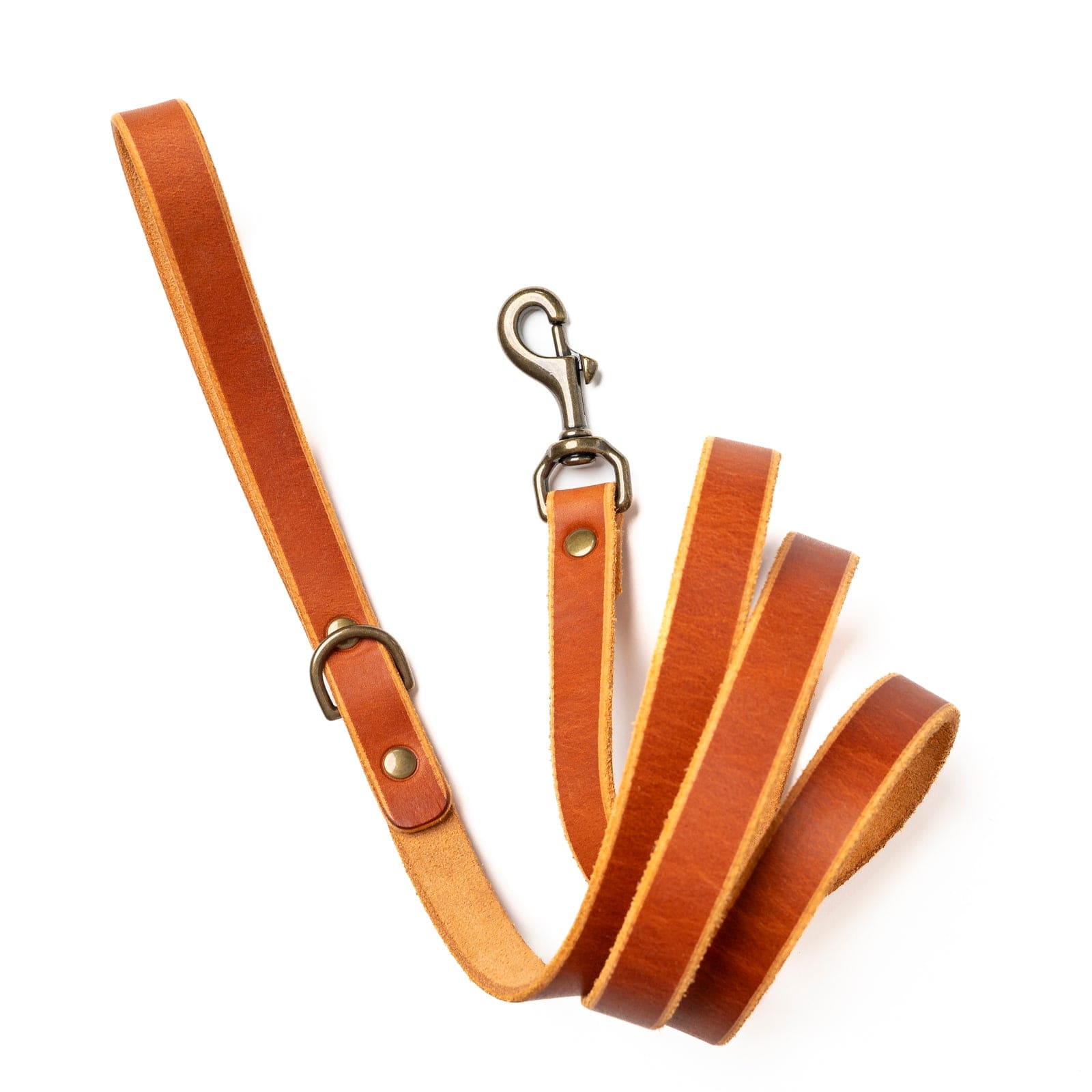 Premium Genuine Leather Dog Leash - Durable & Adjustable Pet Walking Lead for Small Medium Large Dogs - Perfect for Daily Walks, Training & Outdoor Adventures