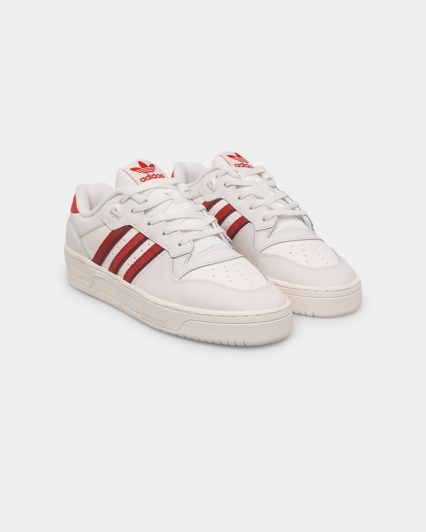 Adidas Rivalry Low Sneakers - Cloud White/Red Basketball Shoes for Men & Women | Perfect for Casual Wear, Street Style & Court Performance