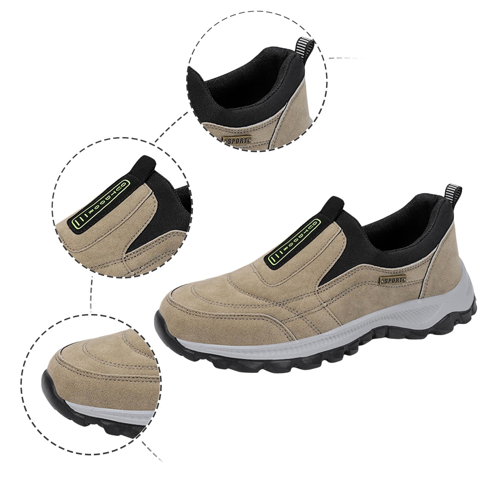 Lightweight Waterproof Hiking Shoes for Women - All-Weather Outdoor Trekking & Walking Shoes with Non-Slip Grip & Secure Ankle Support - Unisex Comfortable Trail Running Shoes for Hiking, Camping & Mountain Climbing