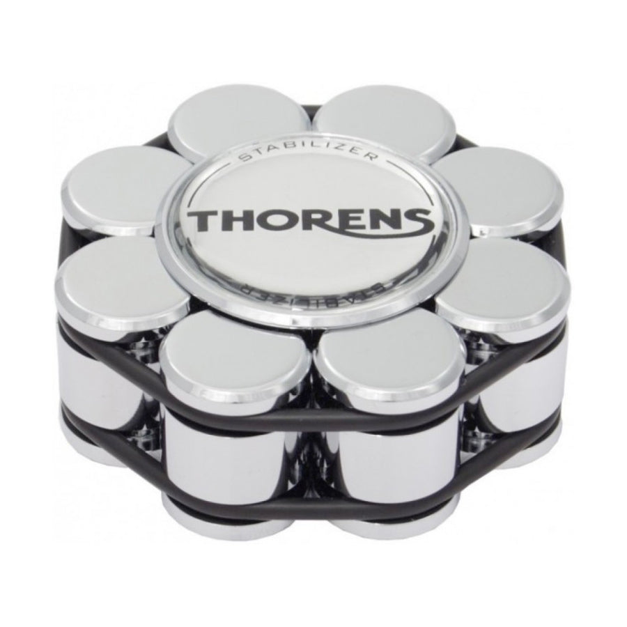 Thorens Stabilizer Chrome Record Weight for Turntables – Improve Vinyl Sound Quality & Reduce Vibrations | Perfect for Audiophiles & Home Music Listening