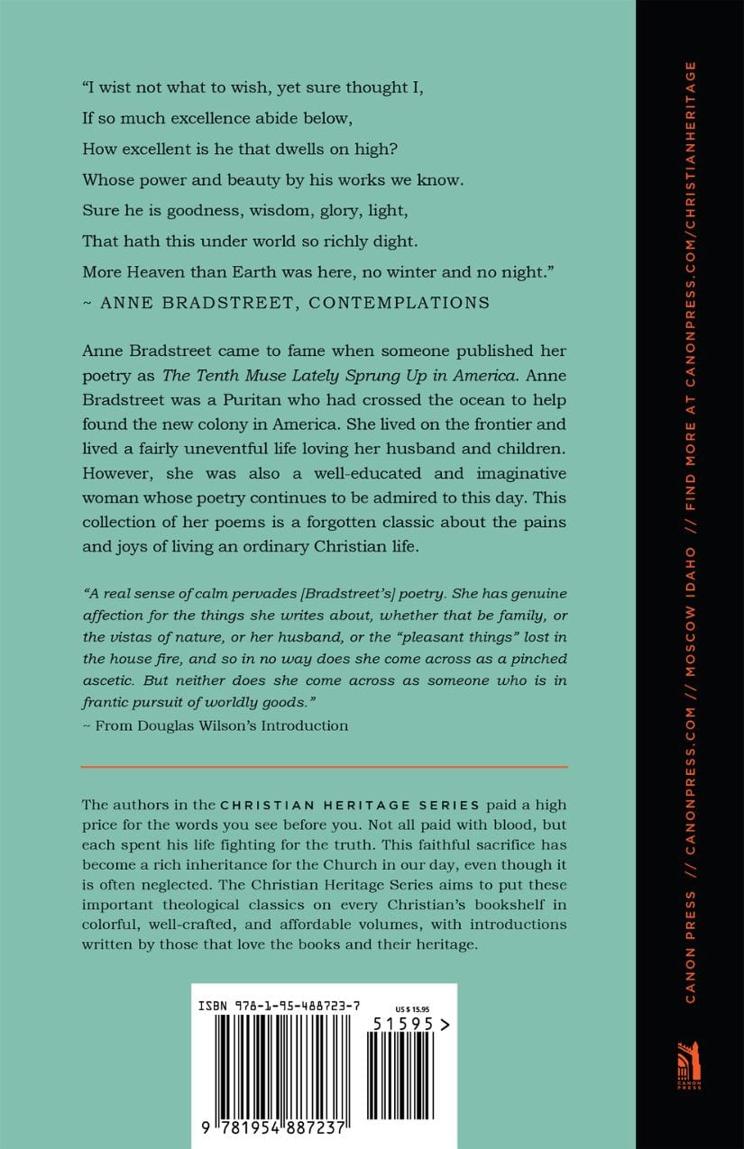 Best Poems of Anne Bradstreet - Classic American Poetry Collection for Literature Lovers | Perfect for Book Clubs, Gifts & Home Library