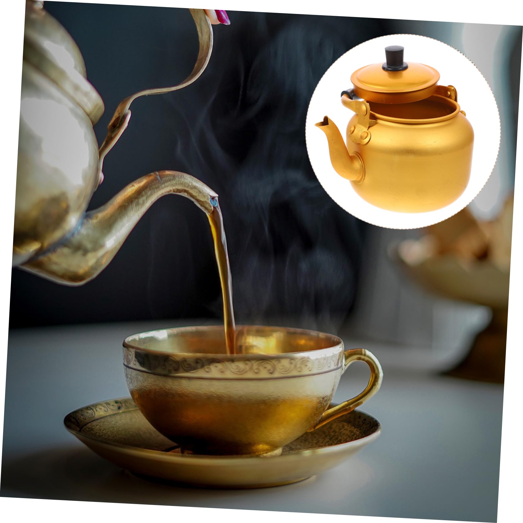 Cabilock 1pc Stainless Steel Whistling Tea Kettle - Perfect for Boiling Water, Brewing Tea & Rice Wine - Ideal for Home, Kitchen & Camping Use